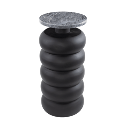 9th & Pike(R) Contemporary Black Wood Accent Table
