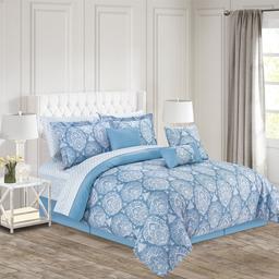 10pc. Marie Medallion Reversible Comforter Set