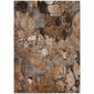HomeRoots Chocolate Terracotta & Ivory Abstract Area Rug - image 2