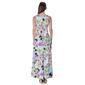 Womens 24/7 Comfort Apparel Floral Scoop Neck Maxi Dress - image 3