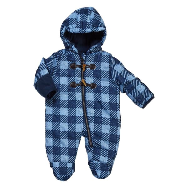 Baby Boy (NB-9M) Perry Ellis Buffalo Check Pram with Lining - image 