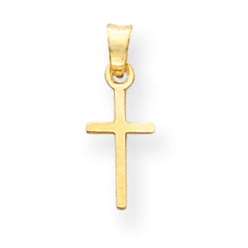 Gold Classics(tm) Yellow Gold Polished Cross - image 