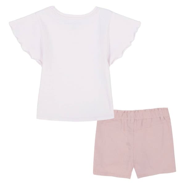 Girls &#40;4-6x&#41; Calvin Klein 2pc. Flutter Tee & Paper Bag Shorts Set