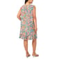 Plus Size MSK Sleeveless Floral Challis Ruffle Hem Shift Dress - image 4