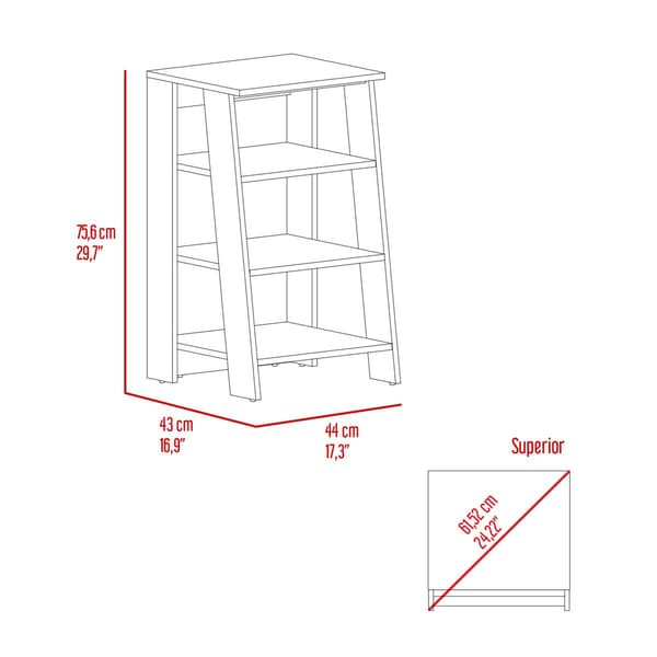 FM FURNITURE Phoenix Multilevel Linen Cabinet