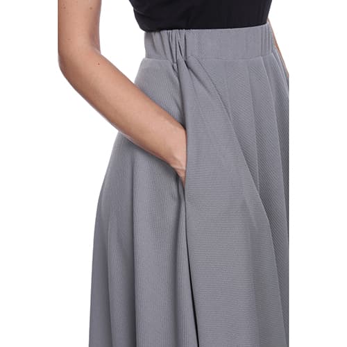 Womens White Mark Flared Midi Skirt