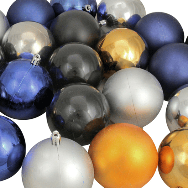 Northlight 32ct. Shatterproof 2-Finish Christmas Ball Ornaments