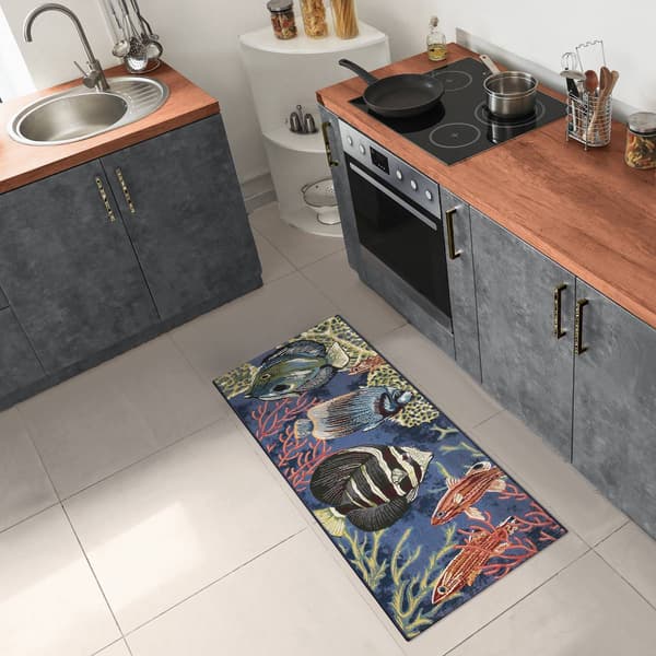 Liora Manne Esencia Fish Rectangular Runner