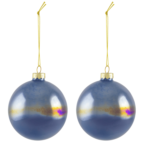Northlight 6ct. Shiny Blue, Green, & Teal  Christmas Ornaments