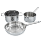BergHOFF DiNA Helix 5pc. Recycled Stainless Steel Cookware Set - image 2