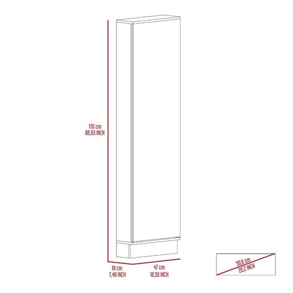 FM FURNITURE Ruan XL Shoe Rack