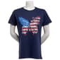 Womens Home of the Brave Floral Butterfly Tee - image 1