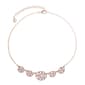 Gloria Vanderbilt Rose Gold-Tone Pink Collar Necklace - image 1