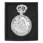 Mens Silver Alloy Engraved Train Pocket Watch - 37746 - image 2