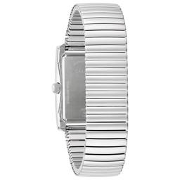 Mens Caravelle Stainless Steel White Dial Watch - 43A157