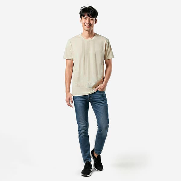 Young Mens SOUTHPOLE Texture Puff Short Sleeve Tee