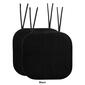 Sweet Home Collection Honeycomb Memory Foam Chair Pads w/ Ties - image 7