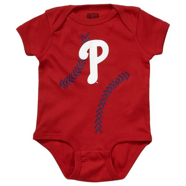 Baby Boy &#40;NB-9M&#41; Outer Stuff&#40;R&#41; Phillies Running Home Onesie - image 