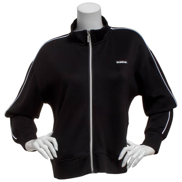 Womens Bebe Sport Pipping Detail with Rubber Patch Logo Hoodie - image 