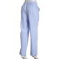 Womens Per Se Stripe Linen Beach Casual Pants-Blue - image 2