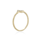 Brilliant Grown 18kt. Gold-Plated Lab-Grown Diamond Accent Ring - image 3