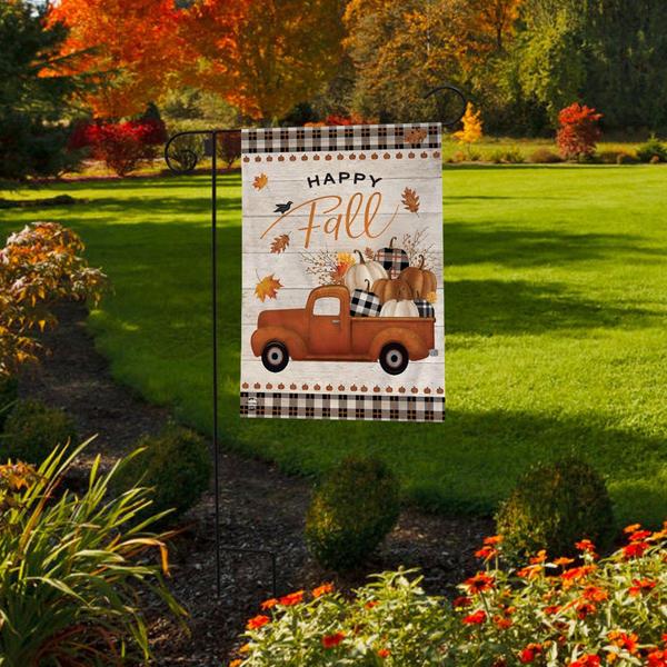 Briarwood Lane Happy Fall Pickup Truck Garden Flag