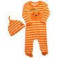 Baby Unisex (3-9M) Baby Essentials 2pc. Halloween Footie & Hat - image 1