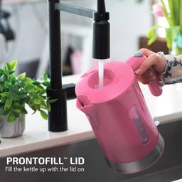Ovente 1.8 Liter Electric Kettle w/ ProntoFill™ Lid - Pink