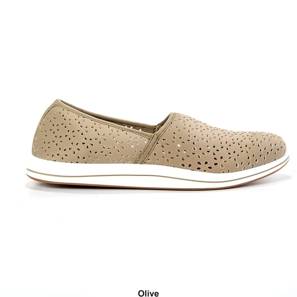 Womens Clarks&#174; Breeze Emily Olive Fashion Sneakers