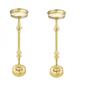 New Ridge Home Goods Dapper Round Iron Martini Side Tables - image 4