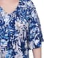 Womens NY Collection Elbow Sleeve Tie Front Crepe Leaf Blouse - image 5