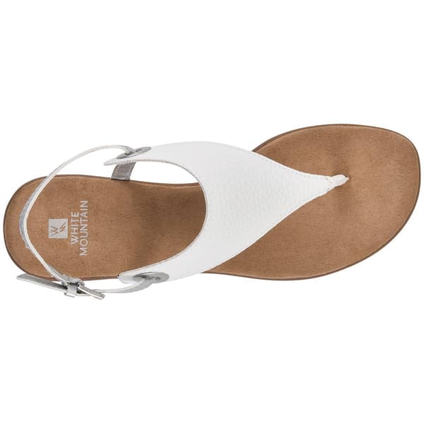 Womens White Mountain London Flat Sandals