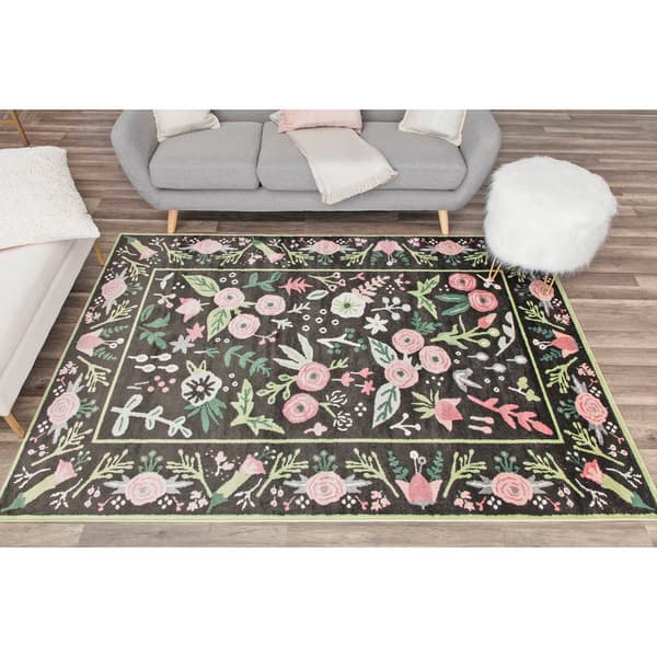 Rugs America&#8482; Valentina Gardenia Pink Onyx Floral Runner
