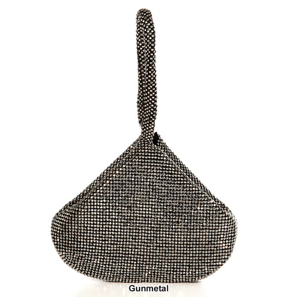 Jessica McClintock Staci Diamonte Sparkle Mesh Pouch