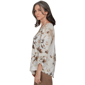 Womens Alfred Dunner Regent Street Tie Sleeve Floral Blouse - image 4
