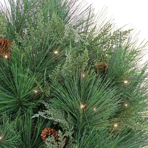 National Tree 26in. Black Tie Xmas Needles & Cedar Urn Filler