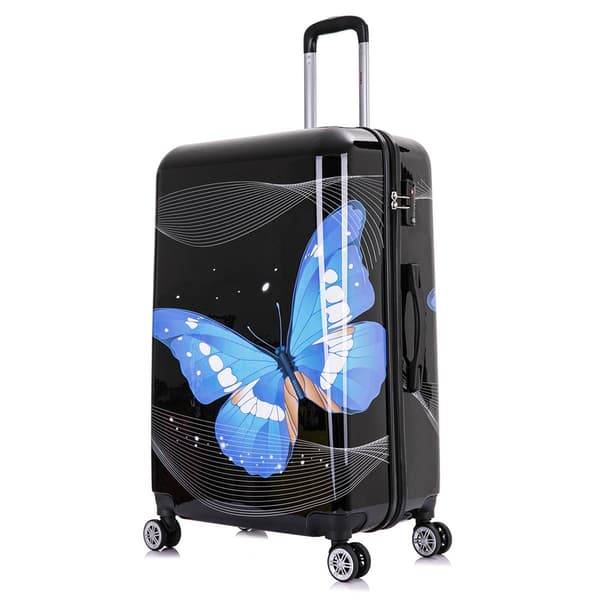 InUSA Black Butterfly Lightweight Hardside 28in. Spinner - image 