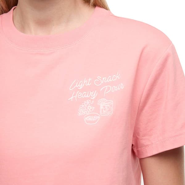 Womens Wildfox Short Sleeve Light Snack Heavy Pour Graphic Tee