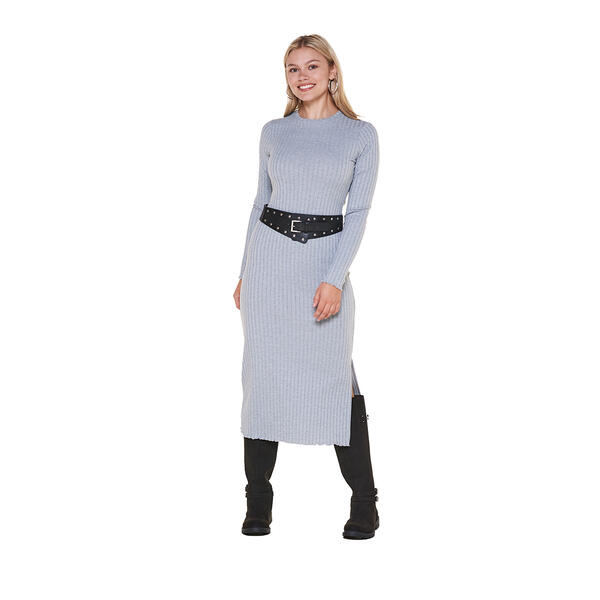 Juniors No Comment Birdie Ribbed Maxi Dress - image 