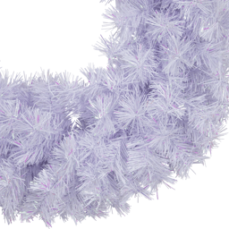 Northlight 36in. Icy White Iridescent Spruce Christmas Wreath