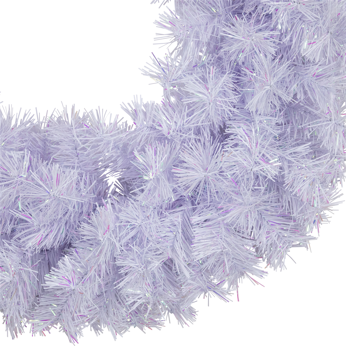 Northlight 36in. Icy White Iridescent Spruce Christmas Wreath