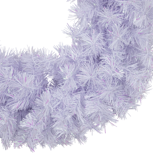 Northlight 36in. Icy White Iridescent Spruce Christmas Wreath