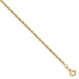 Adult Unisex Gold Classics™ 10kt. 24in. Singapore Chain Necklace