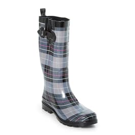 Womens Capelli New York Classic Plaid Tall Rain Boots