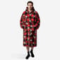 Mens Peanuts(tm) Snoopy Plaid Pajama Hoodie - Red/Black - image 1