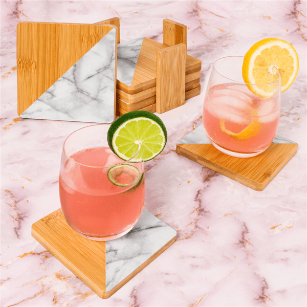 BergHOFF Bamboo 14pc. Coasters Set, Square