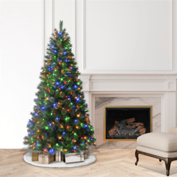 Puleo International 6.5ft. Pre-Lit LED Lights Wyoming Pine Tree