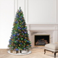 Puleo International 6.5ft. Pre-Lit LED Lights Wyoming Pine Tree - image 2