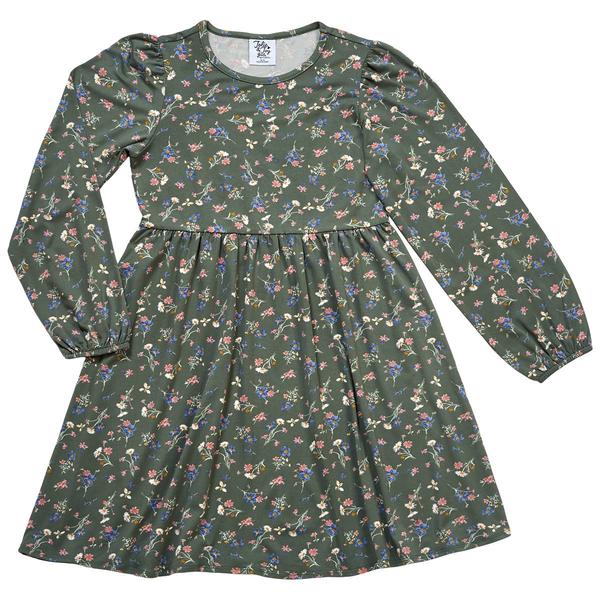 Girls (7-16) Jolie & Joy Forest Floral Puff Sleeve Yummy Dress