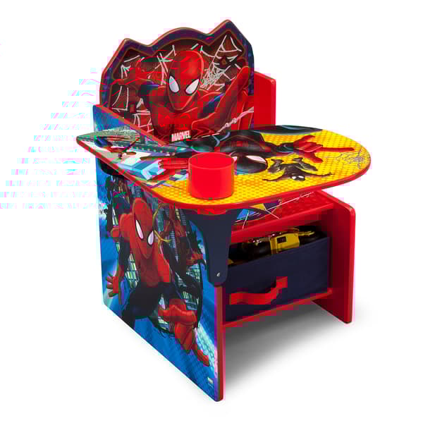 Delta Children Spider-Man Chair Desk with Storage Bin